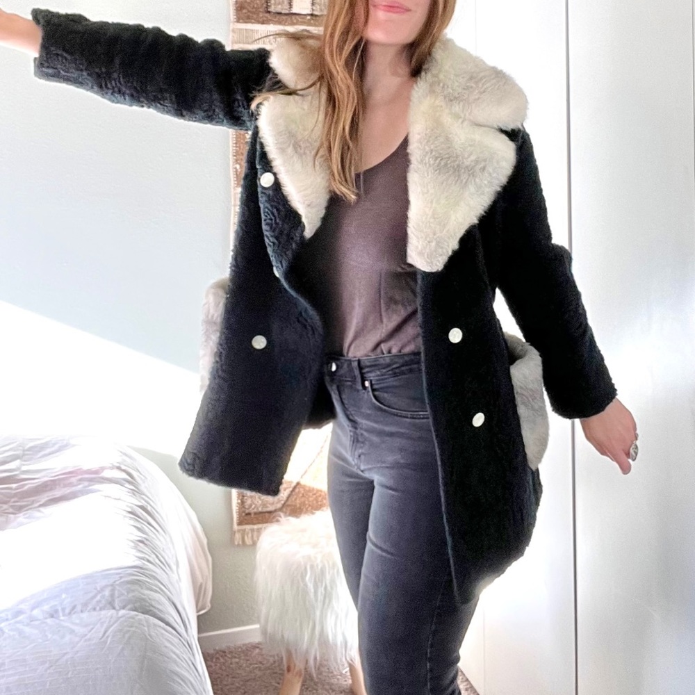 Amazing Vintage Faux Fur Coat. Free Shipping!